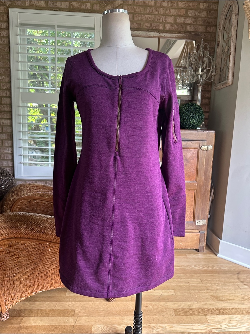 ATHLETA DASHER DUNIC TUNIC DRESS WOOL MEDIUM NEW